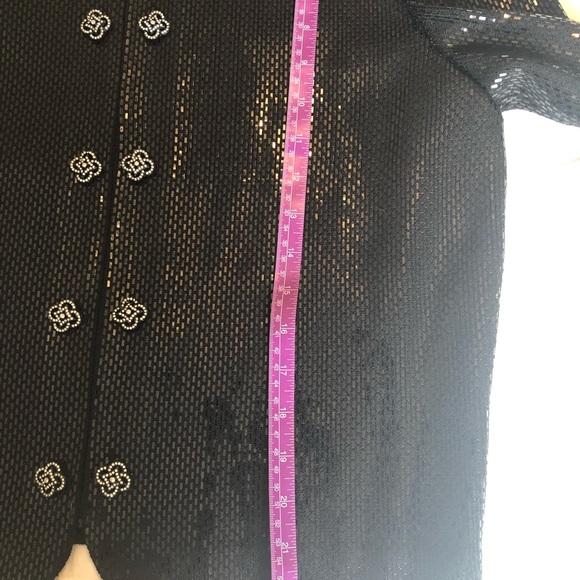St John Couture Black Sparkling Evening Jacket - Picture 4 of 8
